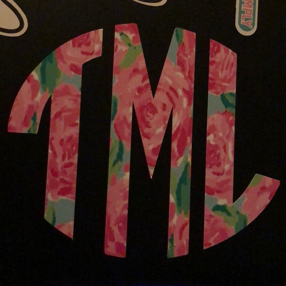 customized monogram SOLID COLORS ONLY